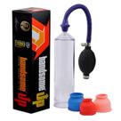 Bomba Peniana Manual A Vácuo Handsome Up Extensor Peniano com 3 Anéis Peniano Silicone