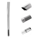 Bomba Quadrada 19cm Desmontável Para Tomar Chimarrão Tererê Mate Em Aço Inox Cromado Filtro Com Mola