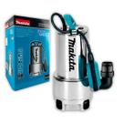 Bomba Submersível Para Água Suja PF1110 Makita Aço Inox 1100W Vazão 250 Litros Minuto Recalque 10 Metros Uso Profissional Bombeamento Drenagem Obras Bomba Submersível Para Água Suja PF1110 Makita Aço Inox 1100W Vazão 250 Litros Minuto Recalque 10 Metros Uso Profissional Bombeamento Drenagem Obras