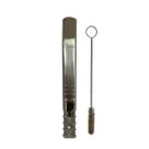 Bomba terere recartilhada lateral 20 cm inox luxo + escova higiênica Bomba terere recartilhada lateral 20 cm inox luxo + escova higiênica