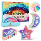 Bombas de Banho Artesanais AWKUWA Rainbow Kids - 4 Unidades - Naturais