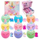 Bombas de Banho Unicórnio Transparente - Brinquedo para Meninas (x9)
