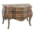 Bombê Movel Decorativo Madeira Xadrez Luxuoso Alto Padrão