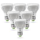 Bombilla LED de Cultivo SANSI 10W Espectro Completo Paquete de 6 4000K
