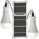 Bombillas Solares FLYHOOM Portátiles con Encendido/Apagado Automático Paquete de 2