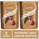 Bombom de Chocolate Suíço Lindt Lindor Sortido, 2 Caixas 75G