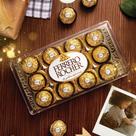 Bombom Ferrero Rocher 12 Un Chocolate Ao Leite Avelã Caixa Acrílica 150g T12 Wafer Crocante Recheio Cremoso Presente