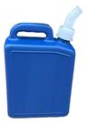 Bombona Galão para combustivel 5 L Azul Com Tampa Rosqueavel Bico Despejo