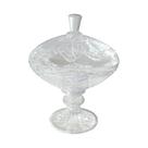 Bomboniere Cristal Lapidado Base e Puxador Design Classico