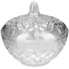 Bomboniere de vidro com tampa massah 12cm - CITY GLASS
