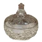Bomboniere Decorativo Enfeite Vidro Transparente 13x13x13cm