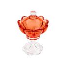 Bomboniere em cristal Wolff Tulip 17,5cm pink
