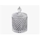 Bomboniere Potiche Baleiro De Vidro Diamante 300ml Cristal
