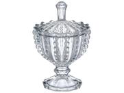 Bomboniere Potiche Baleiro Pote Vidro Porta Joias Decorativo Doces Decoração Redondo