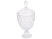 Bomboniere Potiche com Pé Cristal Diamond 32 cm - Lyor