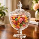 Bomboniere Potiche De Cristal Bico De Jaca Multiuso 28 Cm
