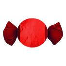 Bombons liso (12x12,5 cm.) vermelho c/ 100 unid.