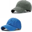 Boné Aba Curva Sarja Lavado Liso Old Desbotado Praia Dad Hat 2 Unidades
