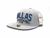 Boné Aba Reta Dallas League Cities Cinza Mescla Bordado Azul Snapback Premium Ajustável