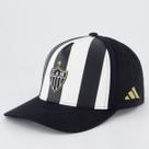 Boné Adidas Atletico Mineiro Listrado Preto e Branco