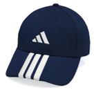 Boné Adidas Baseball Três Listras New Logo Marinho e Branco