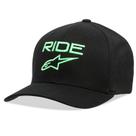 Boné Alpinestars Ride 2.0 Preto Verde Flexfit 2020