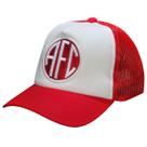 Boné America RJ Trucker Liga Retrô Branco - Vermelho