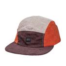 Boné Anth Co Five Panel Cotelê Bege Marrom Laranja -