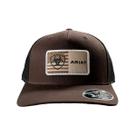 Boné Ariat Importado Marrom Patch Bandeira Usa A300090702 Cor:Marrom
