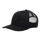 Boné ARIAT Monocromático Shield, logotipo preto com malha nas costas, masculino Boné ARIAT Monocromático Shield, logotipo preto com malha nas costas, masculino