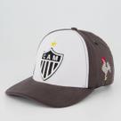 Boné Atlético Mineiro Escudo Cinza e Branco