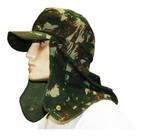 Boné Australiano Pescador Com Capuz - Preto