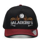 Boné Baladeiros Copa Alta Estilo Trucker Ou Americano Preto