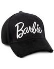 Boné Barbie com logotipo bordado preto para adultos e adolescentes