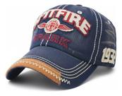 Boné Baseball Acid Washed Vintage Algodão Estonado Estilo Dad Hat Luke Sports - Azul