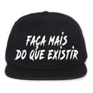 Boné Bordado - Faça Mais Do Que Existir Frases Hip Hop Thug