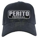 Boné bordado nome - perito criminal perícia perito Boné bordado nome - perito criminal perícia perito