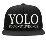 Boné Bordado - Yolo You Only Live Once Swag Trap Dub
