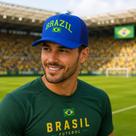 Boné Brasil Brasileira Telinha Use Young Time Torcida Copa