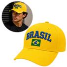 Boné Brasil Premium Bandeira Bordada e em Alto Relevo Estilo Urbano Casual (1 Und)
