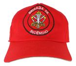 Boné Brigada De Emergência Vermelho Brim Bordado Para Treinamento Operacional De Brigadistas 1 Unid