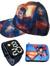 Boné carteira Superman mas relógio digital a prova d agua smart infantil masculino , lançamento