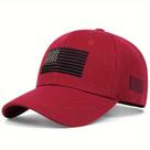 Boné casual ajustável com bandeira americana para homens, ideal para primavera/outono/inverno