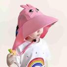 Boné Chapéu Viseira Infantil Sol Praia Criança Proteção Uv Rosa Coelhinho