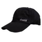 Boné Coca-Cola Básico Metal Julia Preto Casual, Ajustável e Ideal para Uso Diário