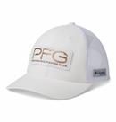 Boné Columbia PFG Mesh feminino branco/ganchos PFG tamanho único