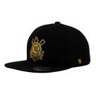 Boné Corinthians Aba Reta Silk Patch Metalico Supercap