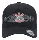 Boné Corinthians Americano Adulto Símbolos Oficial Aba Curva