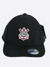 Boné Corinthians Patch Bordado Preto Timão SCCP