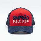Bone Cowntry Infantil Azul Vermelho Telinha Ajustável Adulto Made In Roça